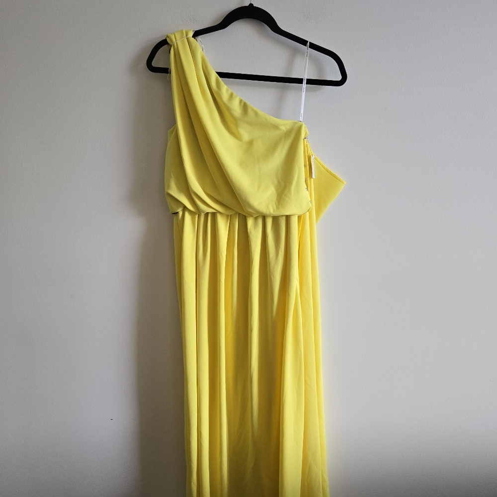 MARC JACOBS RUNWAY I NWT US 4 One Shoulder Gown I canary yellow - Picture 3 of 14